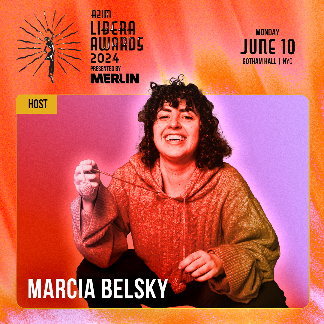 👀 ICYMI: Last week we announced our fabulous lineup of performers, along with our host for this year's ceremony, the talented NYC-based comedian, musician, and writer @MarciaBelsky 👏 Please join us in welcoming Marcia to the 2024 Libera Awards! 🎟️: bit.ly/3UGhanV