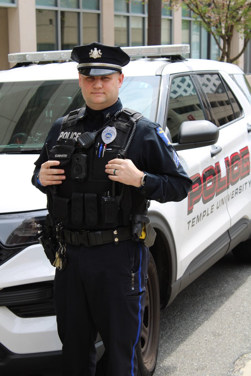 Meet Temple Police Sgt. John Carpenter, who was promoted from the rank of corporal. He has worked at Temple for nearly five years and has 17 years of law enforcement experience. “I am #proudTUserve because I'm creating a safer and more secure campus,” he said.