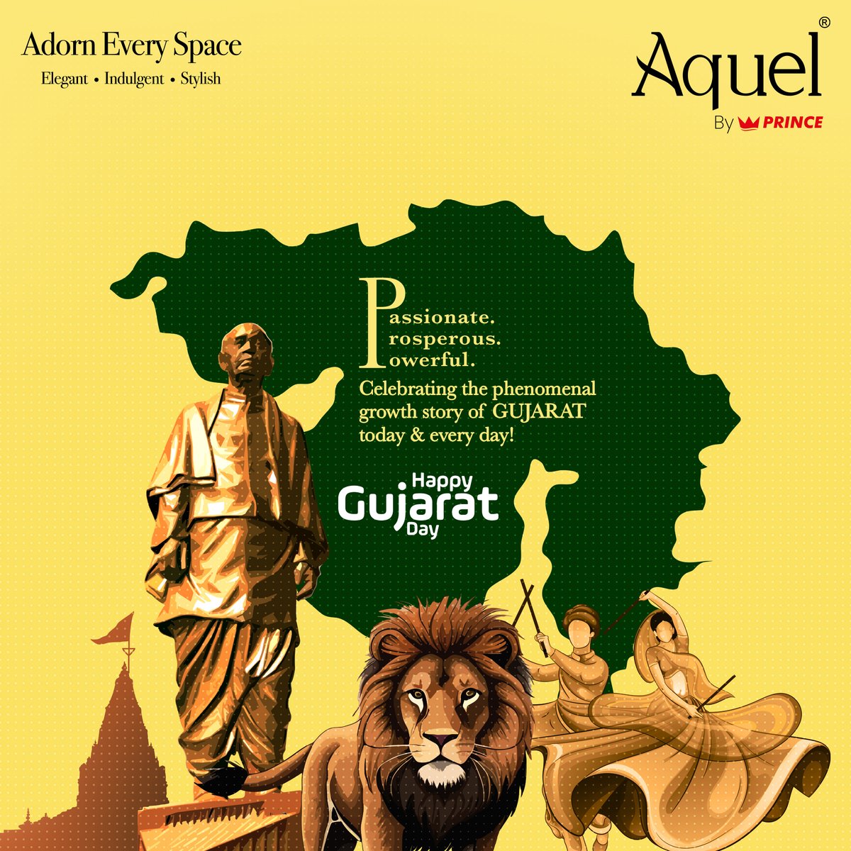 #GujaratDay
Always at the forefront of some of the most important events in our nation’s history, today we celebrate Gujarat, a state that has been a part of India’s growth story since time immemorial.

#GujaratDay #GujaratDay2024 #Gujarat #GujaratFoundationDay #GujaratiCulture