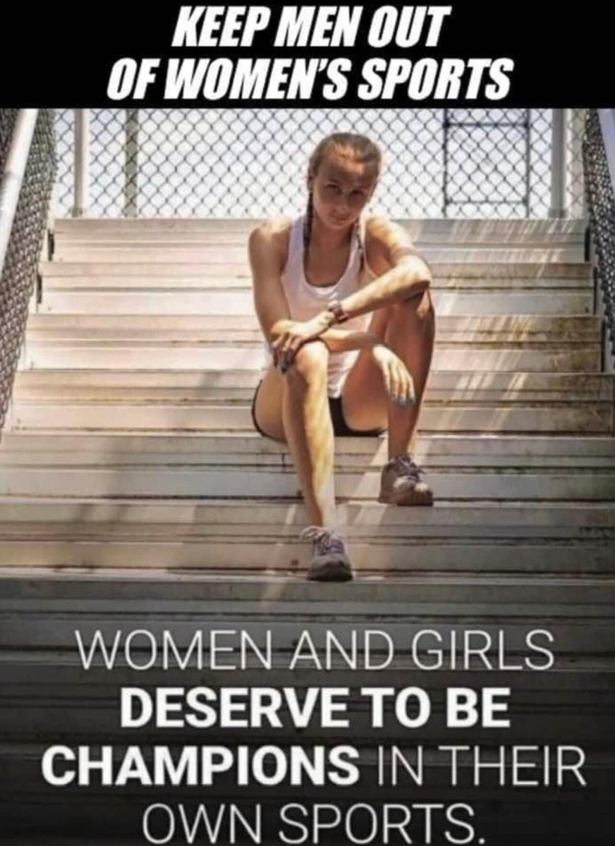Keep men out of women’s sports‼️‼️ Repost of you agree!