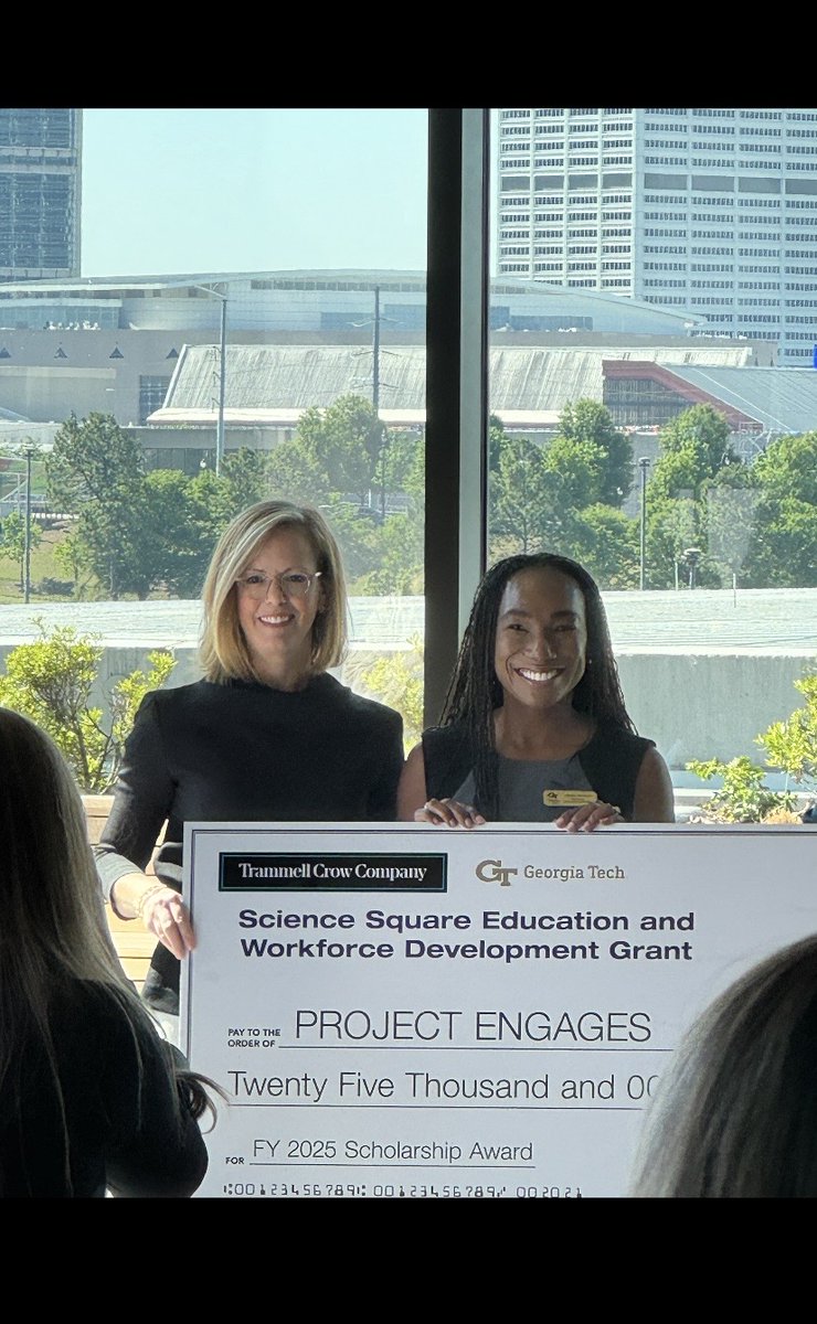 ibbgatech's tweet image. Huge thanks to Trammell Crow Company, who made a generous donation to our incredible Project ENGAGES program last week! ⭐️ #IBB #ProjectENGAGES