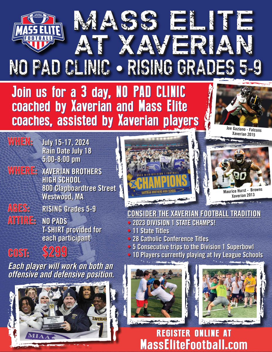 Come and be Coached by the 2023 Division 1 State Champions !!