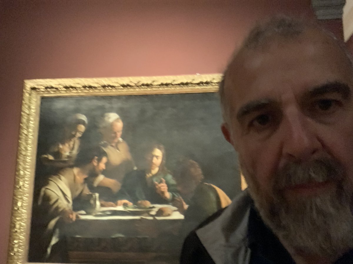 Quando avrei avuto mai la possibilità di ammirare un Caravaggio così da vicino e quasi  toccarlo?? 
#pinacotecabrera