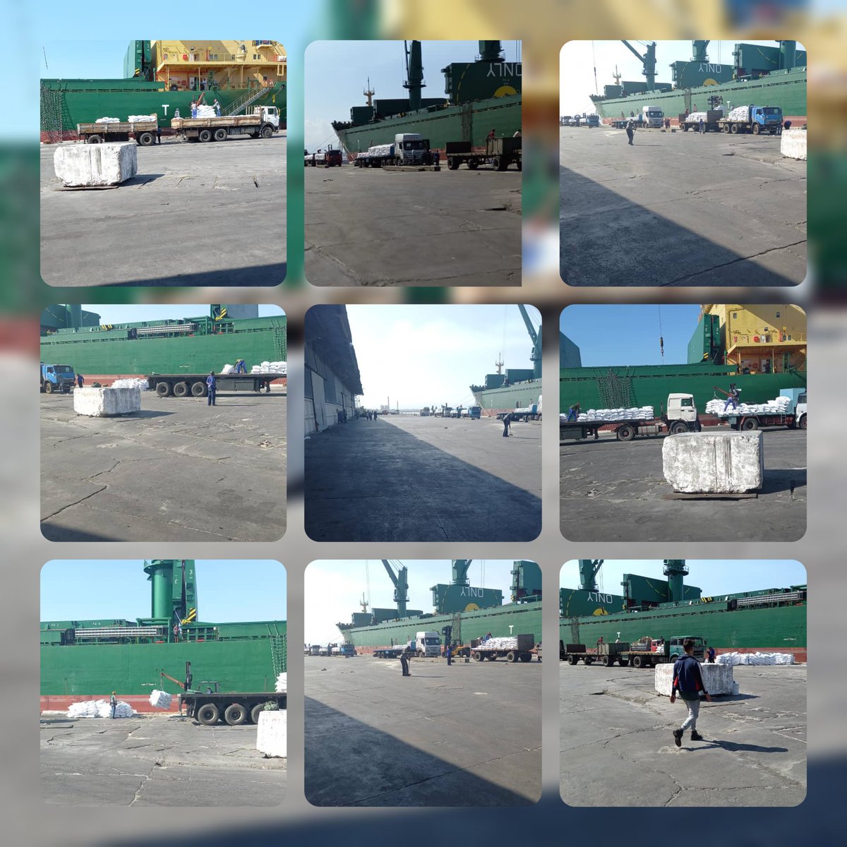 Desde el  Puerto de Cienfuegos monta del producto de arroz. Destino Canasta Familiar Normada. <a href="/BetsyDazVelzqu2/">Betsy Díaz Velázquez</a> <a href="/GrupoAlimentos/">Grupo de Alimentos</a> <a href="/MincinCuba/">Comercio Cuba</a> <a href="/minalcuba/">Ministerio de la Industria Alimentaria de Cuba</a> <a href="/lara_coba/">Dennys Lara Coba</a>