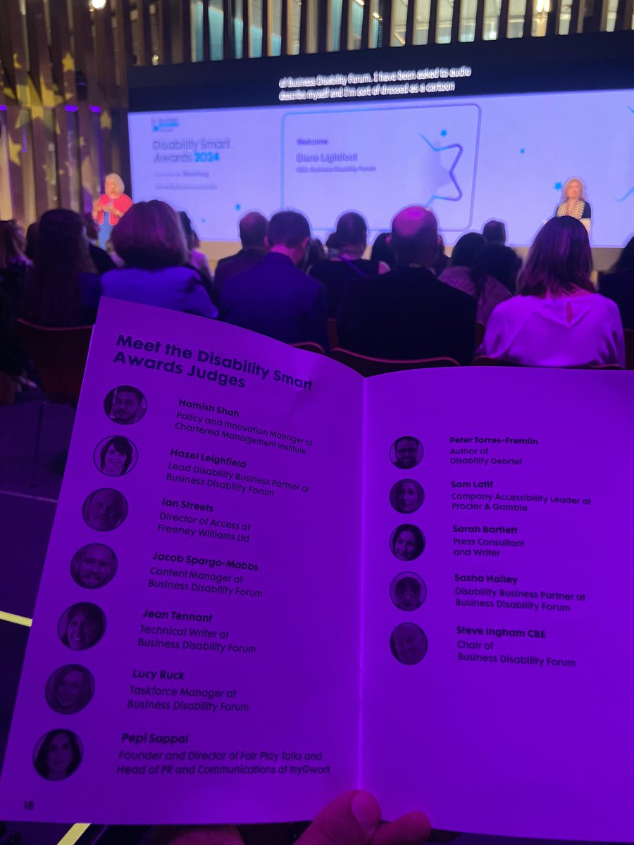 Really grateful for the opportunity to be a judge with @DianeLightfoot on behalf of @cmi_managers at tonight’s @DisabilitySmart #DisabilitySmartAwards2024 in partnership with @Bloomberg 👏🏾