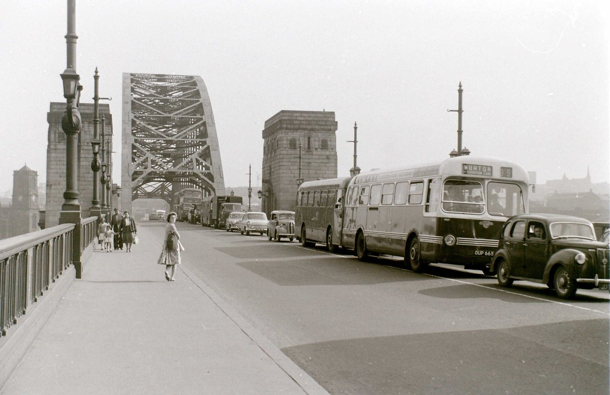 Tyne Bridge, circa August 1960.