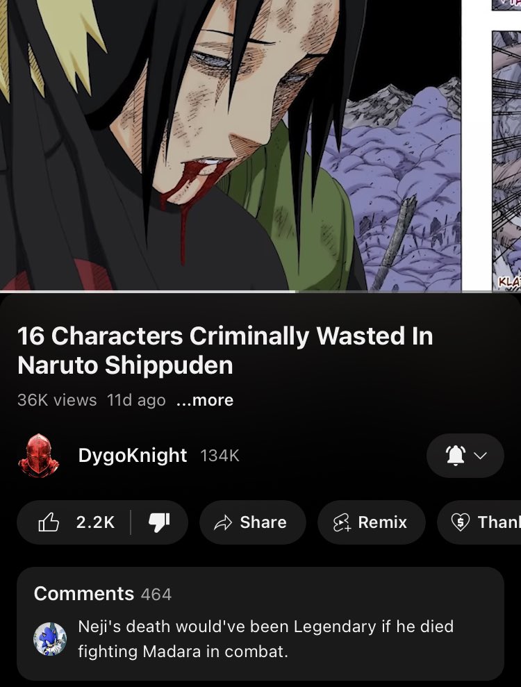 Dygoknight has shit takes in boruto AND Naruto man cuz wtf is this