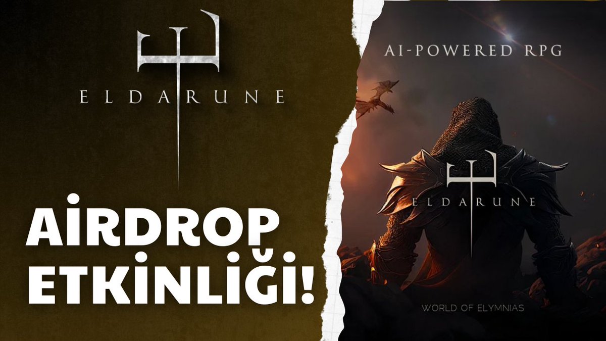 ✨Herkese merhaba bugün büyük bir GameFi ekosistemi kurmayı amaçlayan @PlayEldarune ve #airdrop etkinliklerinden bahsetmek istiyorum. Bildiğiniz gibi daha önce Eldarune hakkında bir video yapıp sizlere projeyi anlatmıştım. Şimdi de 1 Mayıs'ta başlayacak Hold&Earn etkinliğini…