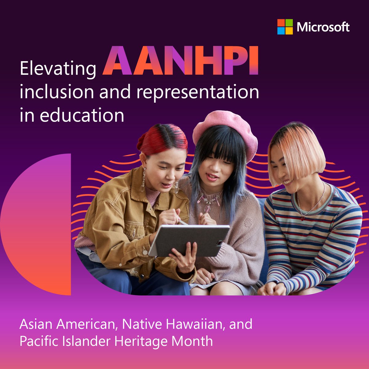 Foster a classroom where AANHPI students see themselves in their learning. 📚💗 This May and all year long, celebrate the rich history and impact of this community with meaningful resources from #MicrosoftEDU: msft.it/6014YO8Lm #AAPI
