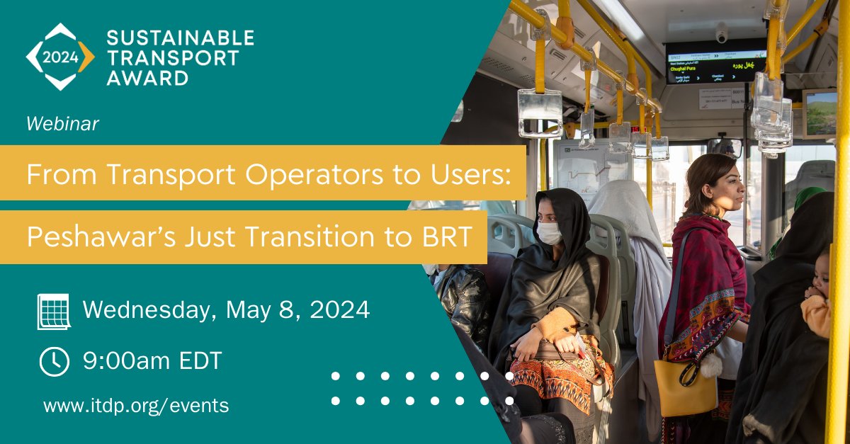 🌐#Peshawar is leading change in sustainable #urbanmobility! Join us for a webinar spotlighting their innovative BRT services. Learn how they're integrating electric vehicles and prioritizing equitable planning processes. Register today: bit.ly/3U8FQFk