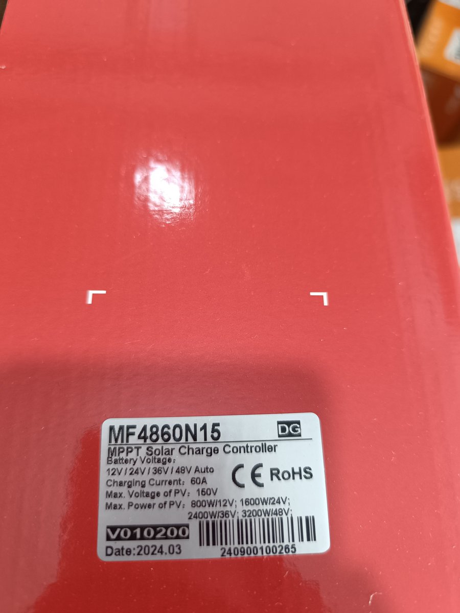 SRNE MPPT SOLAR CHARGE CONTROLLER 
PRICE: NGN174,000

🥦Model: MF4860N15
🥦 System Voltage: 12V/24V/36V/48V
🥦Rated Charge Current: 60A
🥦Solar Panel Power: 
800W/12V | 1600W/24V | 2400W/36V | 3200W/48V
🥦 Cooling Mode: Fan Cooling 
🥦Can be used in parallel machine,up to 16…