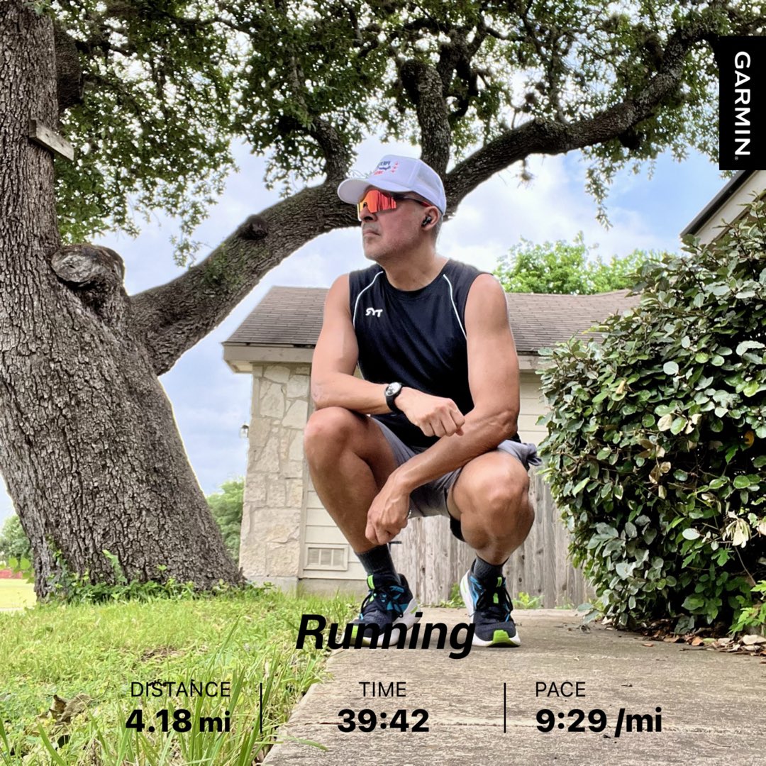 Hot and humid Tuesday run . @WahooRunning @MichelobULTRA @tifosioptics #teamultra #tifosioptics #wearetifosi