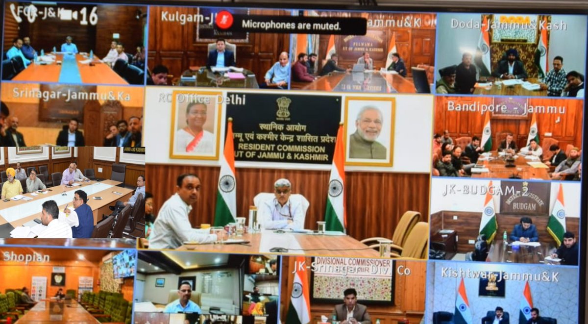 Chief Secretary, Sh. Atal Dulloo, today chaired a high-level meeting with Administrative Secretaries, divisional, district and police administration of J&K to take stock of damages caused and measures taken after the incessant rains and subsequent flood-like situation in the UT.…