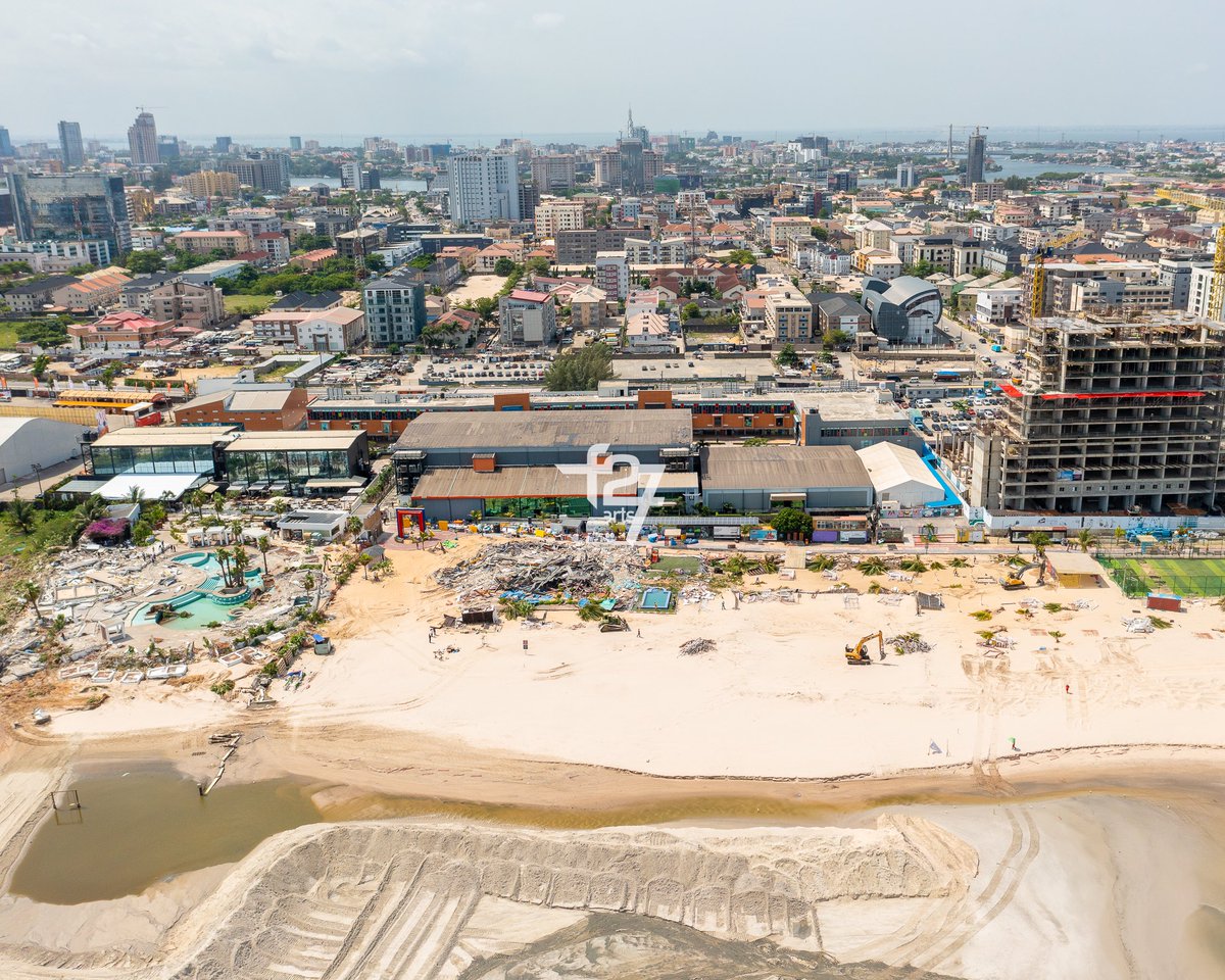 Here’s an update to the Landmark Beach / Oniru demolition saga. See next post for videos. Pretty devastating ! Even Moist Beach wasn’t left out.