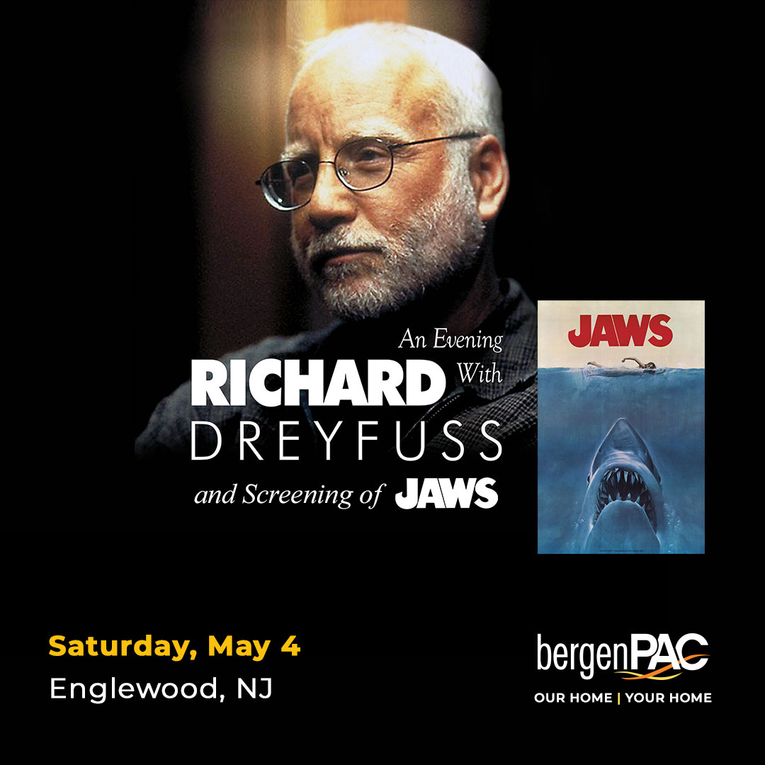 🦈 🎬 This Saturday, 5/4, watch a screening of the cult thriller classic 'Jaws' and hear stories and insight from award-winning #actor @RichardDreyfuss on his iconic 40+ year career in Hollywood. 

🎟️ Get tickets now bit.ly/4b5LVJo
#acting #GoldenGlobes #StandByMe