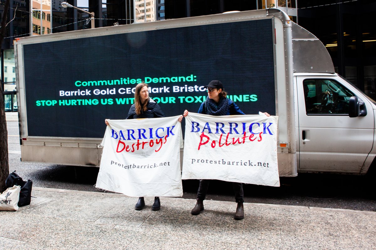 🚨BREAKING: Despite @BarrickGold's extraordinary measures to silence impacted communities during its Annual General Meeting today, the shareholder proposal demanding an assessment of its mines’ impact on local water systems garnered a remarkably high 25% vote of approval.