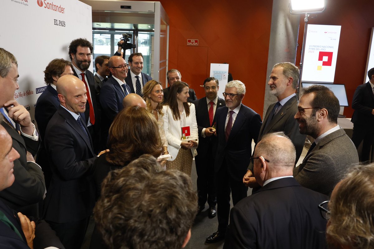 Entrega del VII Premio Nacional Pyme del Año 2023 a la empresa Meltio.
➡️casareal.es/ES/Actividades…
