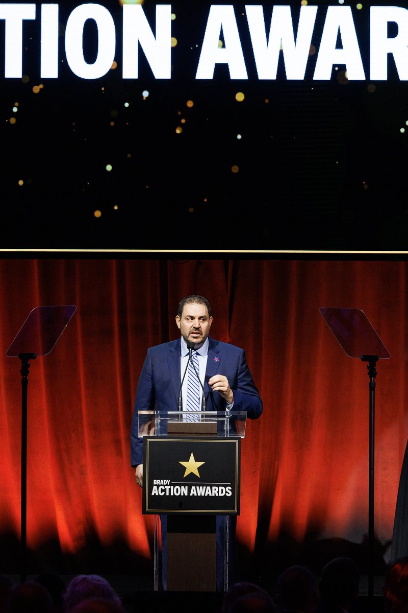 Thank you to all who came out to the @bradybuzz Action Awards last Thursday! From our emcee @JuddApatow, to our awardees and speakers, it was truly an inspiring night. I'm so proud to work alongside you all to create the safer country we all want, deserve, and know is possible.