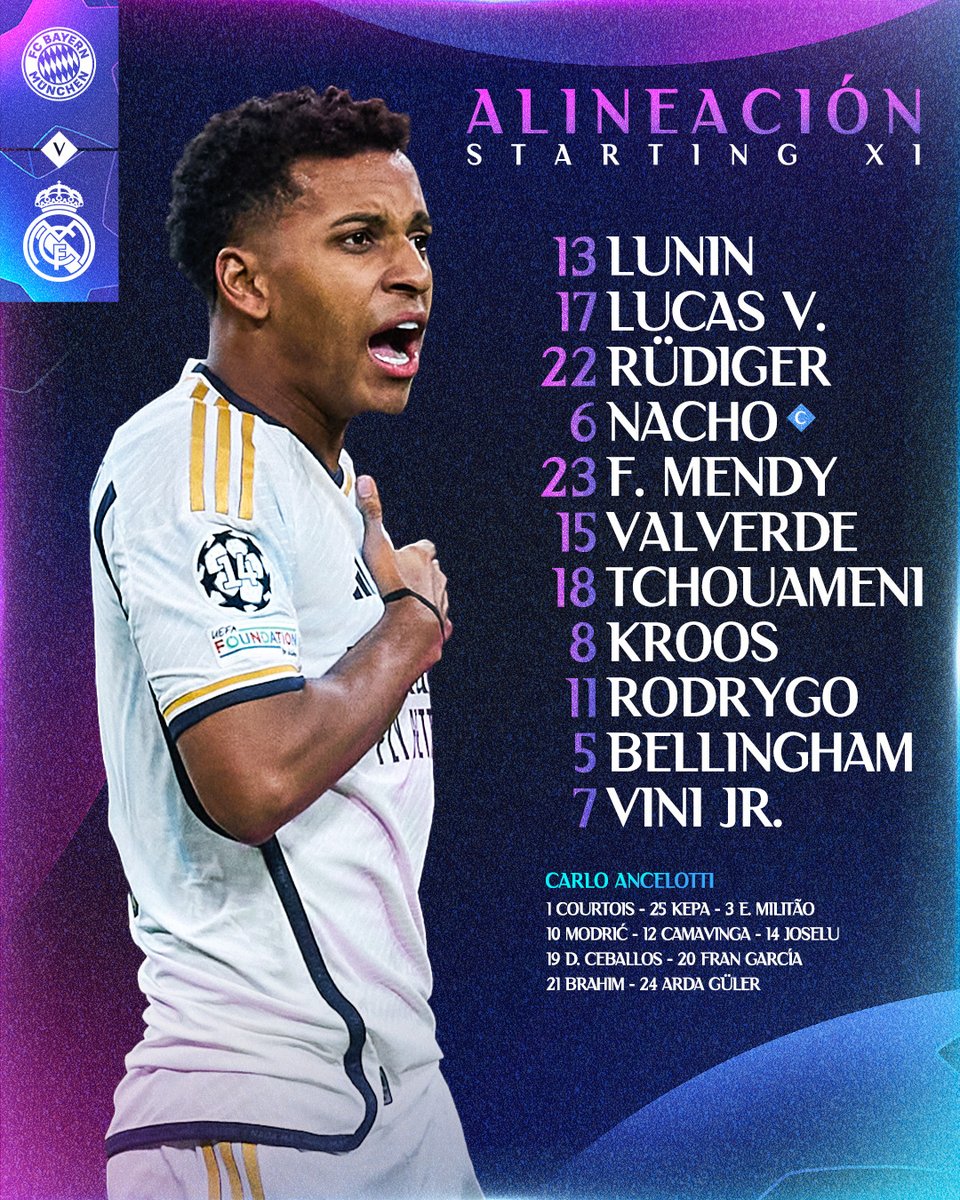 📋✅ Nossa escalação!
🆚 <a href="/FCBayernBR/">FC Bayern Brasil</a>
#UCL