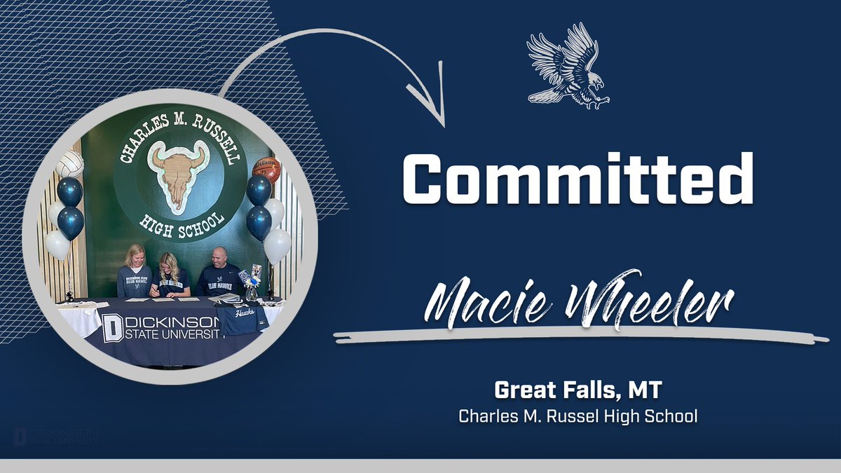 We would officially like to welcome Macie Wheeler to the Blue Hawk family!! #hawksareup