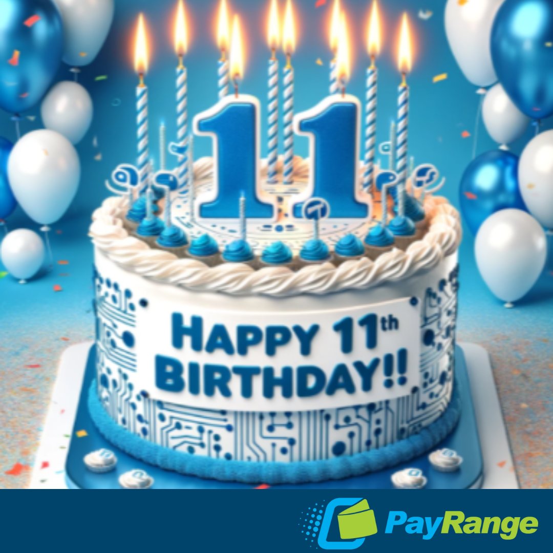 PayRange recently celebrated our birthday! The company was founded on April 18th, 2013!

We received our first patent on October 7, 2014 and launched our first product in January 2015.

Thank you to all of our operators who accept PayRange. We couldn't do it without you.