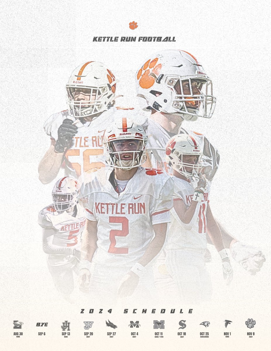 2024 Kettle Run Football Schedule #RollCougs #FindAWay