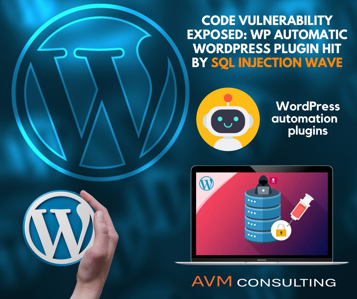 Hackers are exploiting a critical vulnerability (CVE-2024-27956) in the WP Automatic WordPress plugin, impacting versions prior to 3.9.2.0. This flaw allows attackers to create admin accounts and plant backdoors.
.
#avmconsulting #WordPress #WordPressVulnerability #WPAutomatic