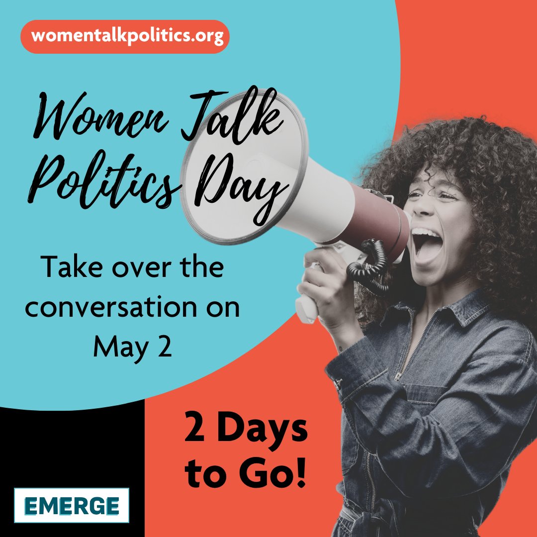 Take over the conversation about the election with women around the country on May 2. Share what’s motivating you to vote in November. RSVP for Women Talk Politics Day at womentalkpolitics.org! #womentalkpolitics