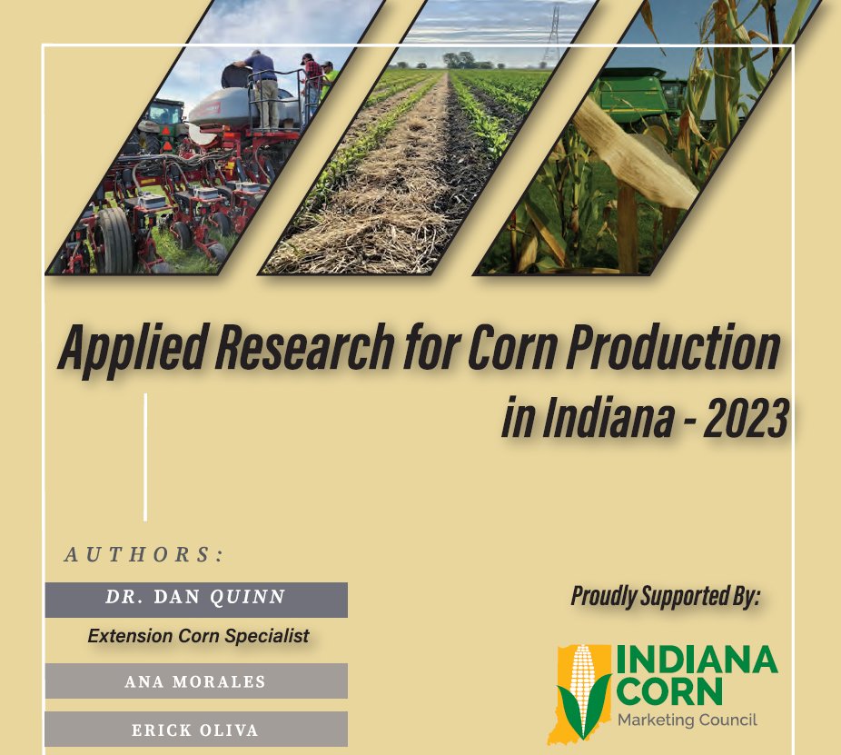 @PurdueAgronomy's Applied Corn Research Book is available. The updated summary of research trials for #corn production in Indiana is conducted by @PurdueCorn. An ICMC-supported trial examines corn yield response to management practices, inputs. Read more: bit.ly/44u0Ivh