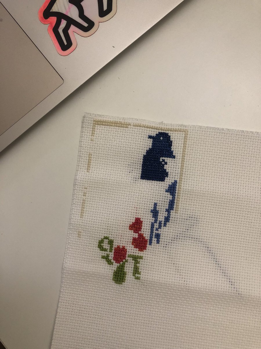 #crossstitch in progress 🧶
Bird and Berry by CFA Voysey