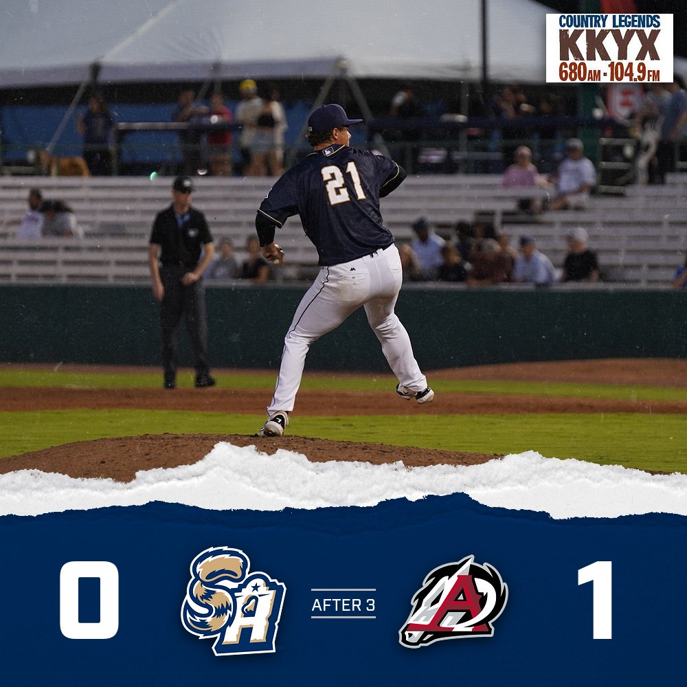 Missions down 1-0 after three innings of play against the Travelers.