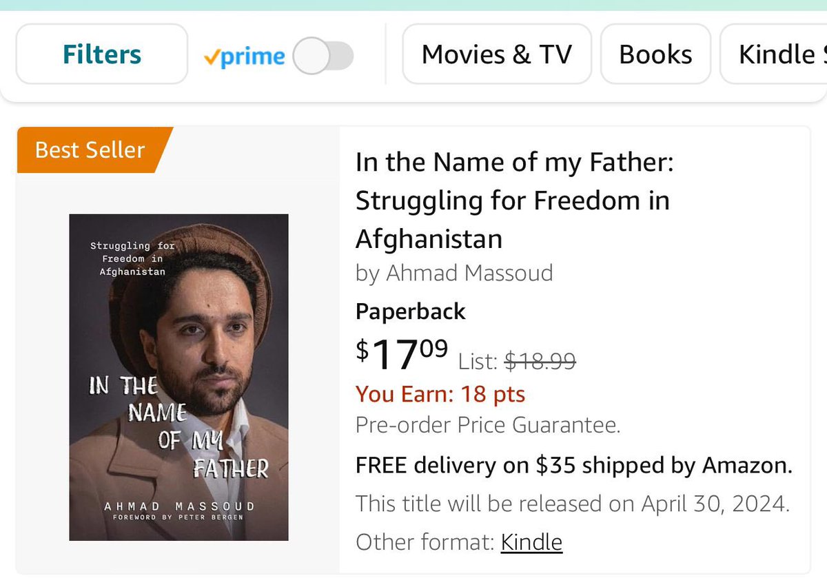 🌟 We’re thrilled to announce that @AhmadMassoud’s profound exploration of resilience and leadership has soared to Amazon bestseller status and sold out a day before its official release! Endorsed by figures such as Ambassador Bolton and Senator Lieberman, this compelling read is
