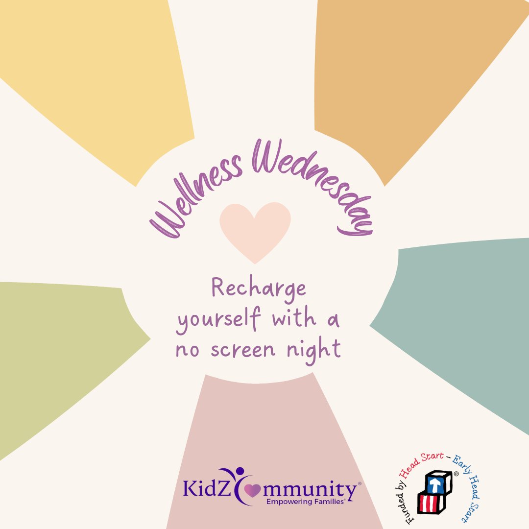 It's #WellnessWednesday 💜 Recharge yourself!

#KidZCommunity #HeadStart #EarlyHeadStart #EarlyLearning #EmpoweringFamilies #GetAHeadStart #MentalWellness #FamilyWellBeing #ComePlayWithUs #NowHiring #NowEnrolling #PlacerCounty #NevadaCounty