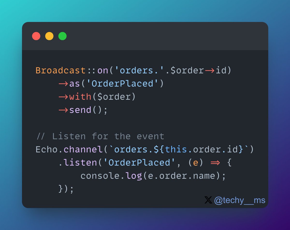 📢 Broadcast simple events to your app's frontend hassle-free with Laravel's Broadcast facade! Learn how to use "anonymous events" for efficient realtime updates without dedicated event classes. 

Follow for more tips and updates with Laravel!🚀 #PHP #Laravel #RealtimeUpdates