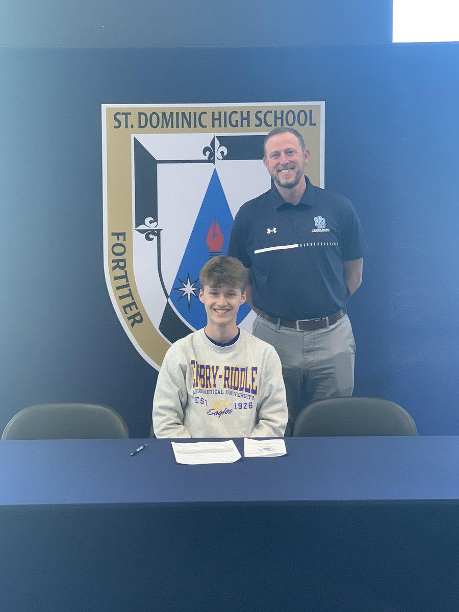 Today we got to honor two more athletes that will continue their athletic careers at the next level:
David Moore- 🏀 at University of Health Sciences &amp; Pharmacy 
Kaden Stoddard - ⚽️ at Embry-Riddle aeronautical university