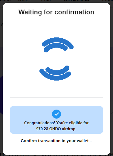 QuentinPapelard's tweet photo. Attention, compte frauduleux pour ONDO Finance : https://t.co/CjAhavh9d3 . Il annonce un airdrop qui n'existe pas. Le site propose une eligibilité à un airdrop quel que soit le wallet et demande la signature d'une transaction permettant le vol des fonds.  @PowerHasheur https://t.co/KRxODdqS5s