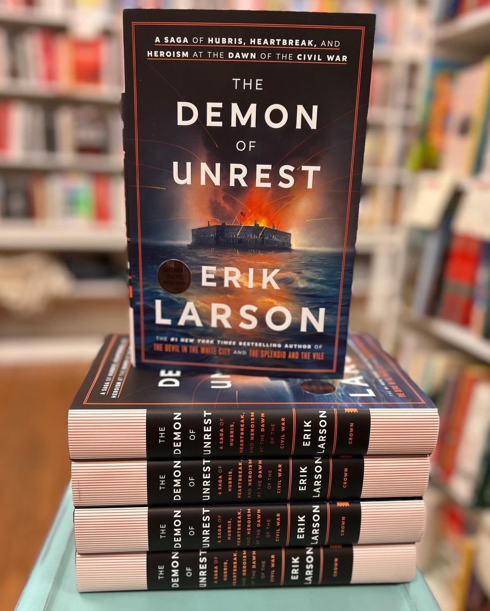 A big #newreleasetuesday including @exlarson’s newest book The Demon Of Unrest! Looking forward to seeing him at @goldcoastbkfair this summer!

#books