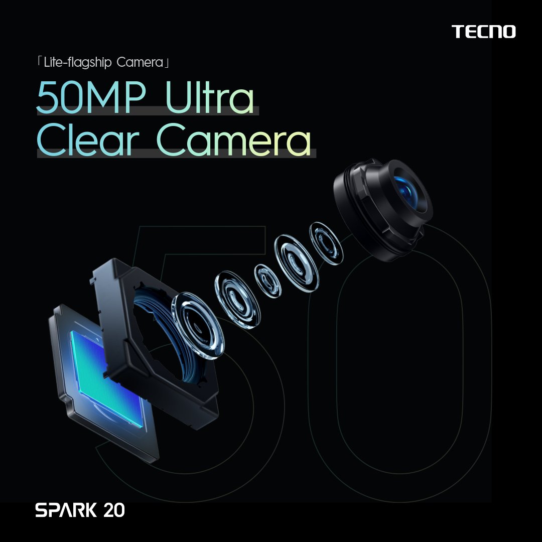 With its 50MP Ultra Clear Camera, #SPARK20 captures lifelike images, bringing out enriched depth for your everyday moments. Prepare to seize every detail with remarkable clarity. #TecnoSpark20 #TecnoSmartphone