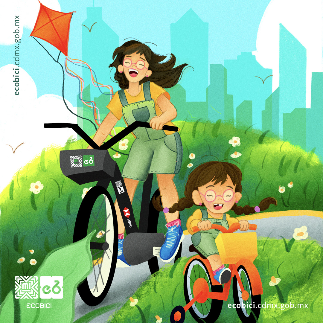 Hoy y siempre, rodemos con la misma emoción y alegría que cuando éramos niñ@s. #ECOBICI #DíaDelNiño #Bicicleta