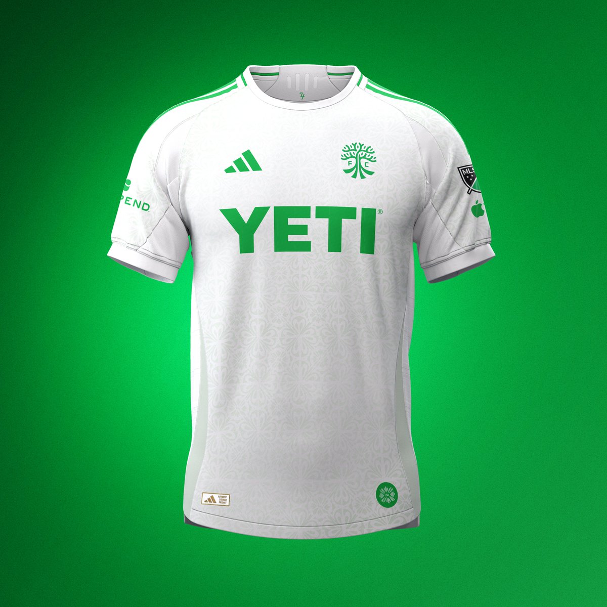 schmidtty's tweet image. Designing a jersey for every #AustinFC goal in 2024:

------------------------------ 
Goal 2 of 2 v LA Galaxy 
------------------------------ 
Season Total = 14 Goals 
------------------------------

🧵 for inspo