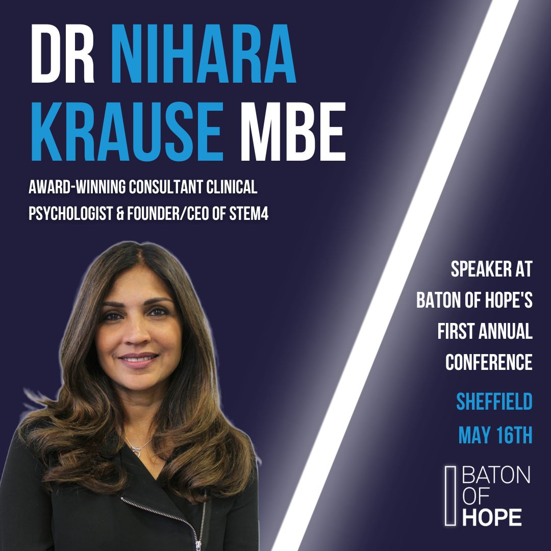 Another fantastic speaker joining our conference. @drniharakrause, award-winning Consultant Clinical Psychologist & Founder/CEO of @stem4org - the UK’s leading digital mental health charity for children & young people. Find out more about the event here: eventbrite.co.uk/e/making-suici…