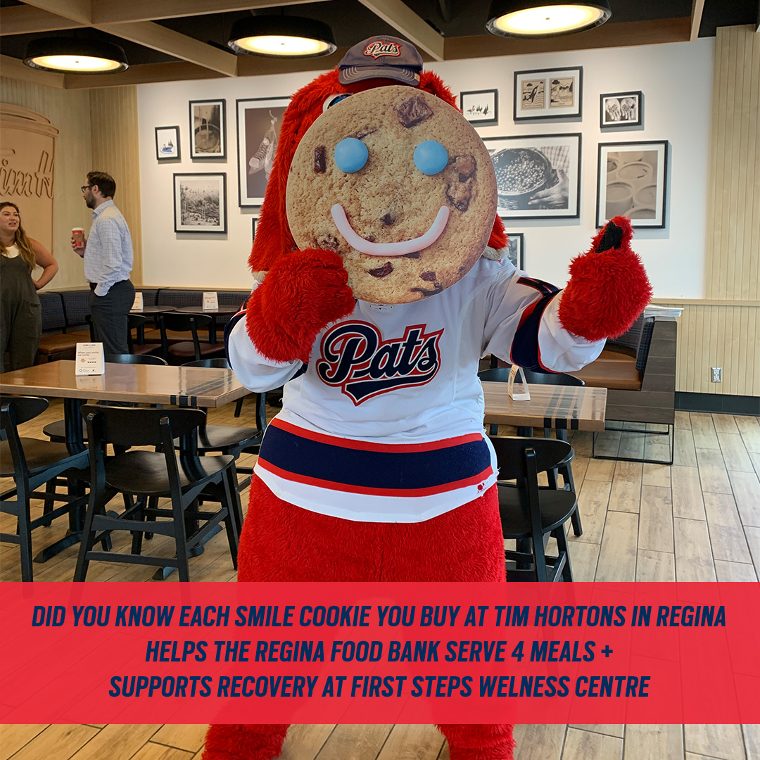 Today your Pats were at Tim Hortons, supporting Smile Cookie Week! 🏒 Don't miss your chance to grab a Smile Cookie and help us make a difference. Visit any Tim Hortons location from April 29 to May 5! 100% of proceeds raised supported over 600 local charities and community…