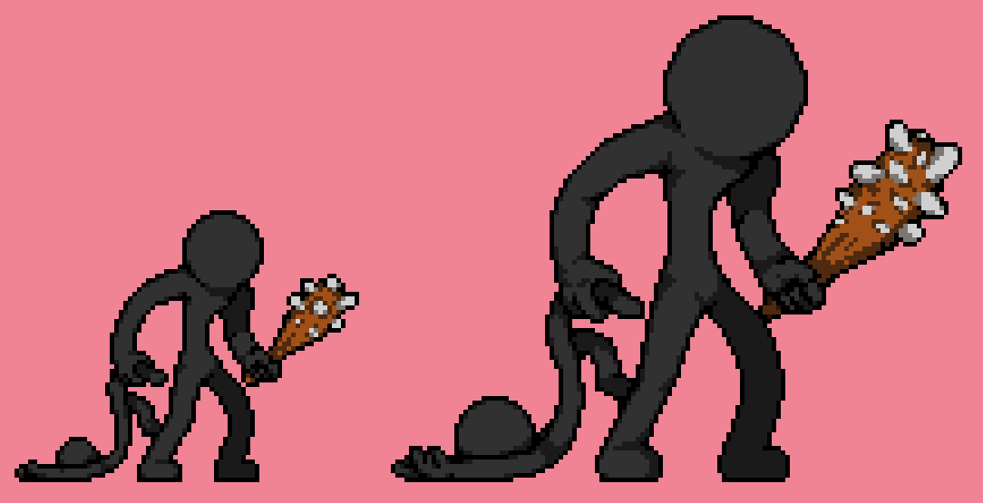 Rey_Toppo's tweet photo. Y ya lo ultimo de stickmans xD estos gigantes gigantosos y el Lunarclops, que no me termina de gursta la luna con los harapos y las sogas o cintas pero me quedó mejor de lo que esperaba. 

Ya en otro momento subiré mas de stick war con gorritos y blabla.

#pixelart #stickfigure https://t.co/D0oBSIn6NV