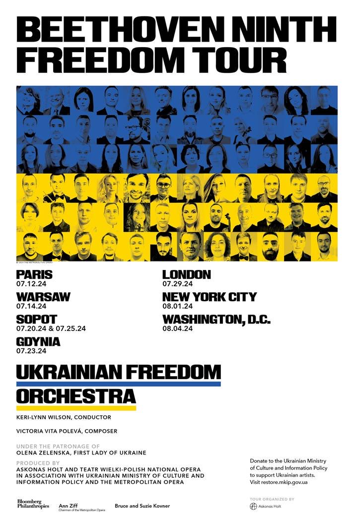 This summer’s Ukrainian Freedom Orchestra tour, conducted by ⁦@kerilynnwilson⁩, will for the first time feature opera – Turandot at the Baltic Opera Festival ⁦@bof_pl⁩ in Sopot.