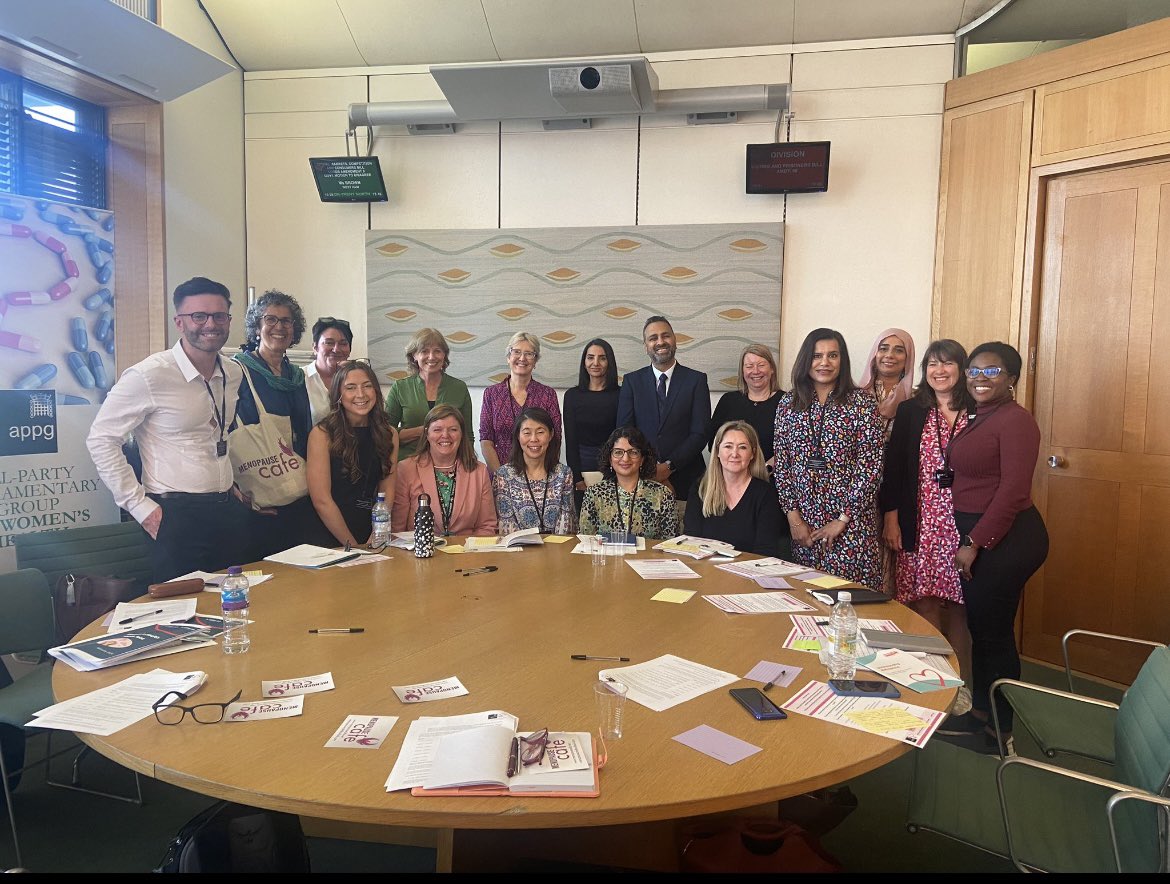 Inspiring discussion at today’s @APPG_WH round table on #InformedChoice hosted by @thisischerilyn - presentations from @JanePlumb & @DrNighatArif set the scene - representing @NPA1921 today I talked about the need to include HRT in the New Medicines Service