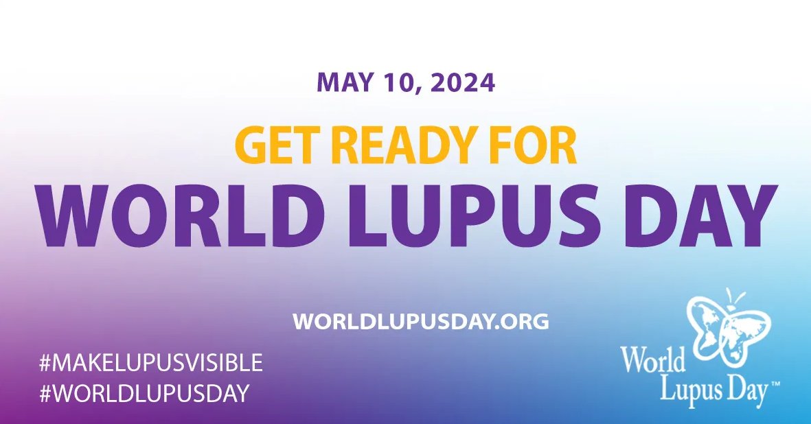 10 days to go until #WorldLupusDay! 🌍 Have you seen our poster for 2024? You can download it here: lupusuk.org.uk/wp-content/upl… For more information on how you can get involved with World Lupus Day and help to raise awareness of #lupus, visit lupusuk.org.uk/world-lupus-da… 💜 #LUPUSUK