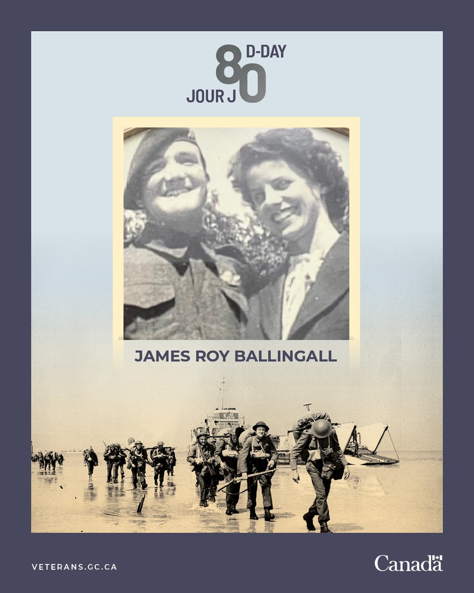 We are 37 days to D-Day 80. Tens of thousands of Canadians took part in the Normandy Campaign in 1944. James Roy “JR” Ballingall was one of them. Learn more about the road to #DDay80: ow.ly/Cp4k50RspRS #CanadaRemembers