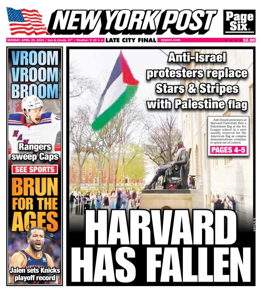 #Harvard has fallen.