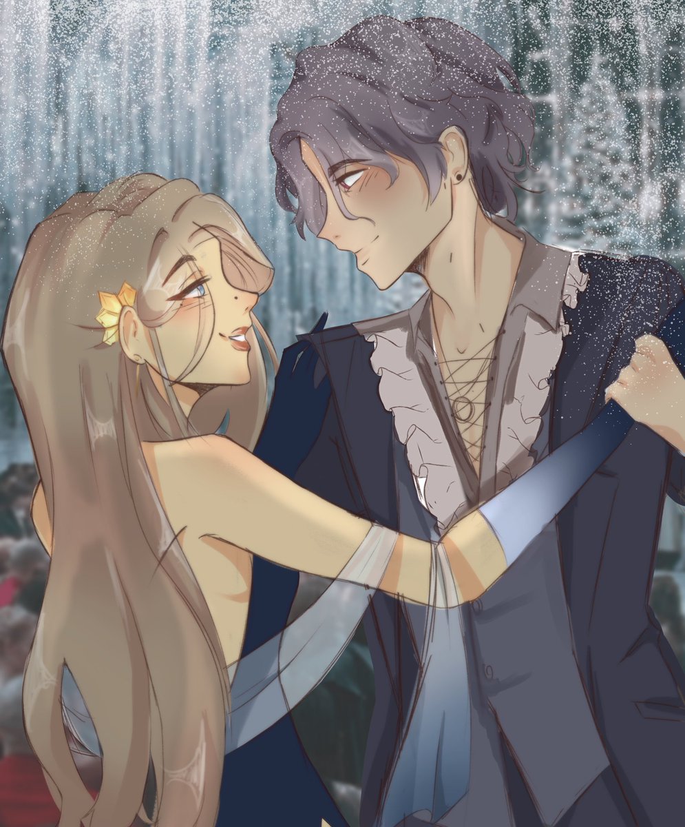 Insert the classic yule ball music here <333
Dont talk to me about his weird color pallette i blame csp >:(

Cas belongs to @sageapples