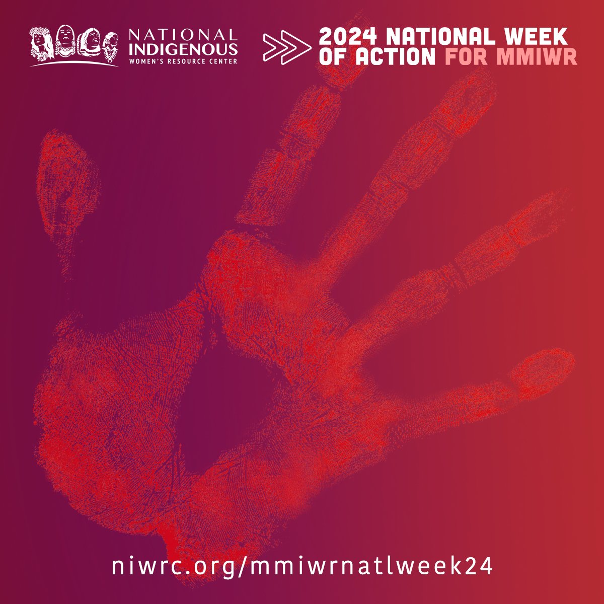 April 29 - May 5, 2024, is the National Week of Action for Missing and Murdered Indigenous Women and Relatives (MMIWR). How are you taking action this week? See NIWRC’s schedule of daily actions to join in: niwrc.org/mmiwnatlweek24 ✊🏽 #MMIWActionNow #NoMoreStolenSisters